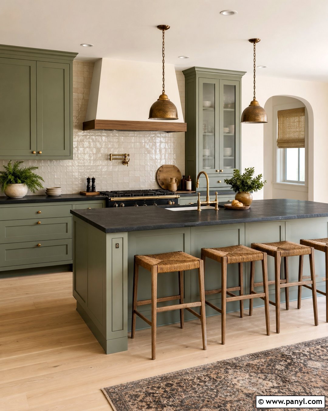 Sage Green Kitchen Cabinets With Dark Countertops - 20 Kitchen Cabinet Paint Colors With Dark Countertops