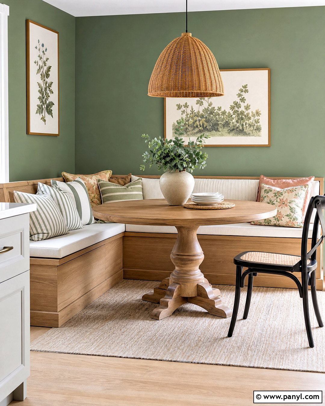 Sage Green Kitchen Dining Nook Walls - 20 sage green wall paint ideas