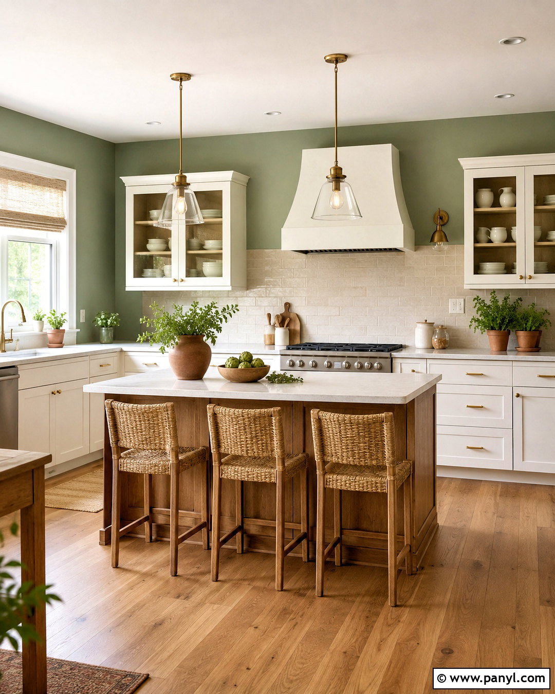 Sage Green Kitchen Walls - 40 Kitchen Wall Colors With White Cabinets
