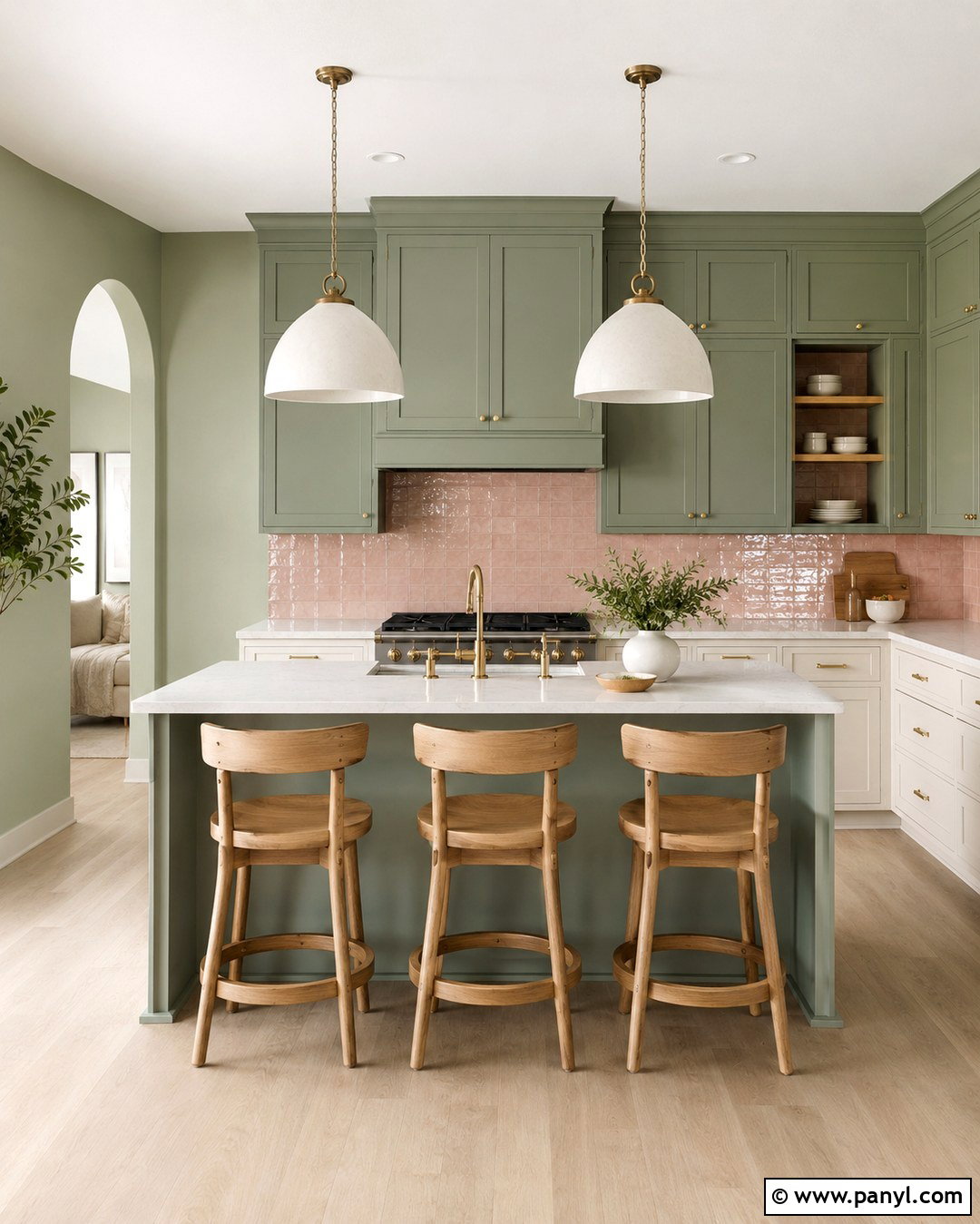 Sage Green Kitchen Walls With Pink Tile - 20 sage green and pink walls