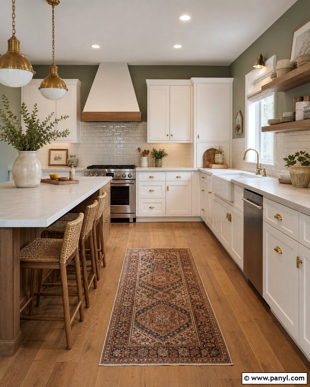 Sage Green Kitchen Walls With White Cabinets - 35 sage green wall color ideas
