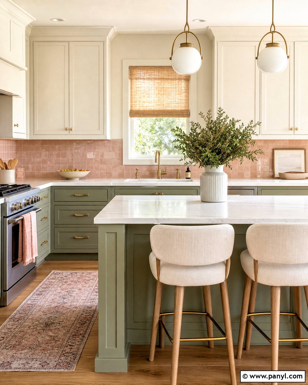 Sage Green Kitchen With Blush Pink - 20 sage green kitchen colour scheme ideas