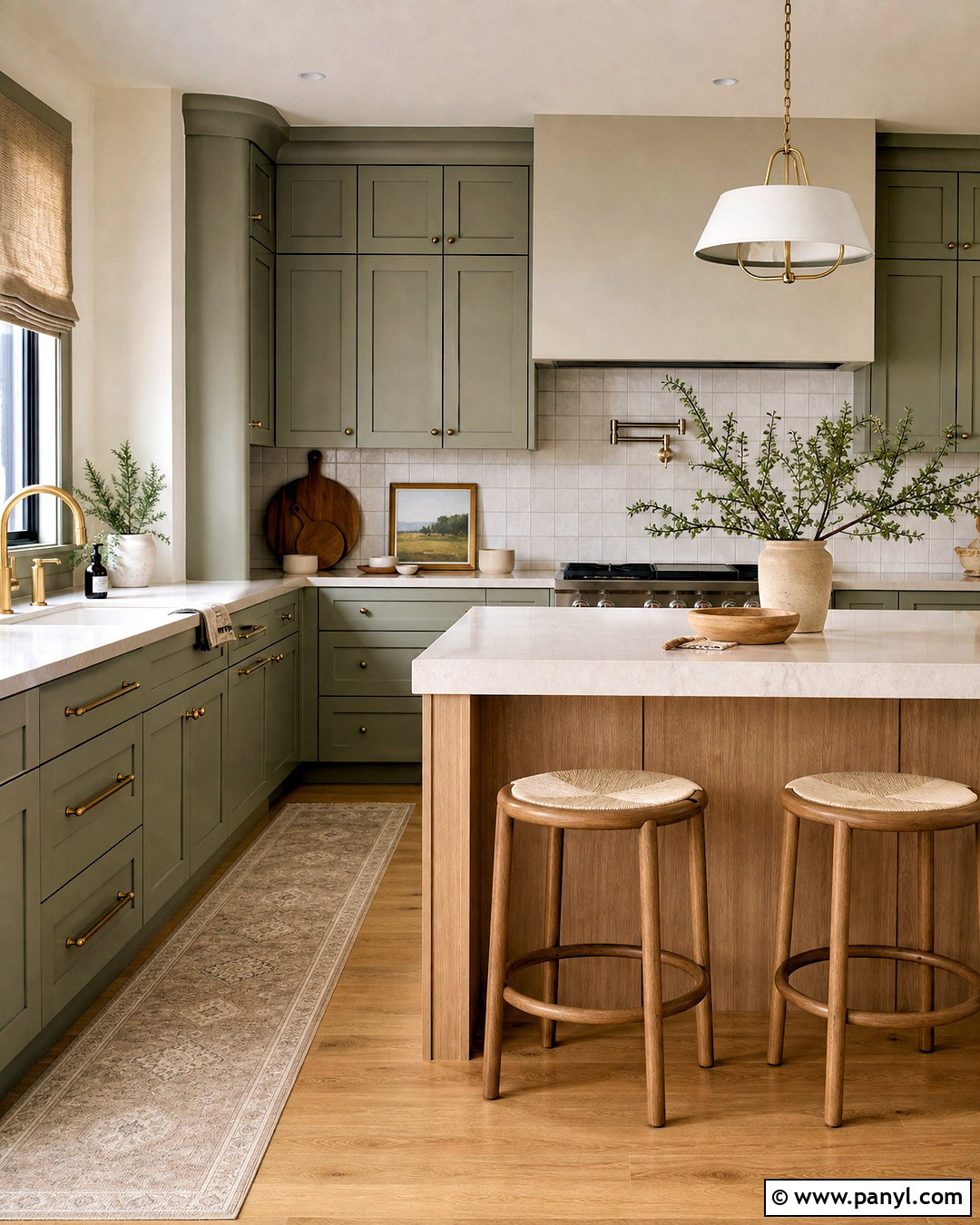 Sage Green Kitchen With Cream And Oak - 20 sage green kitchen colour scheme ideas