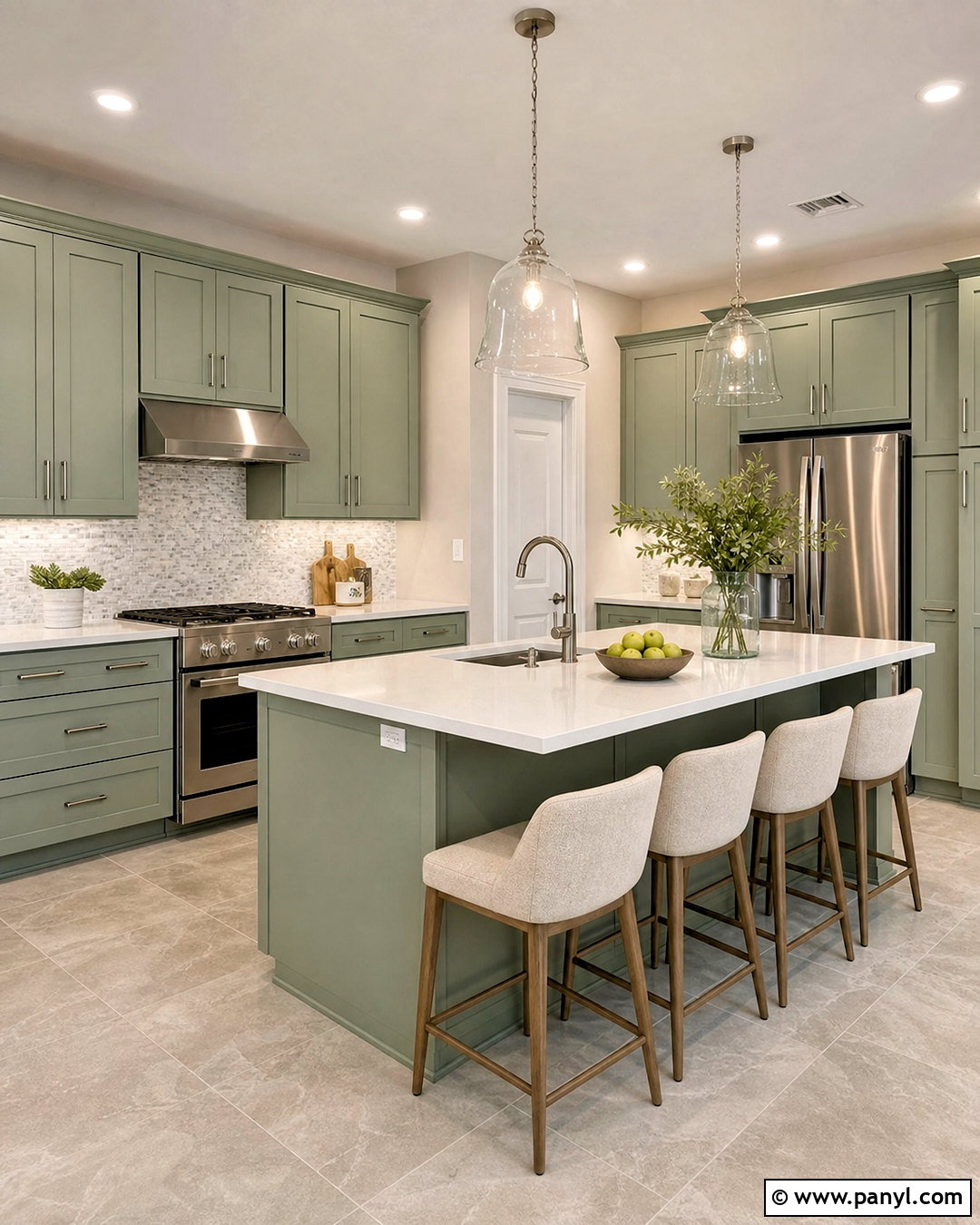 Sage Green Kitchen With Light Gray - 20 sage green kitchen colour scheme ideas