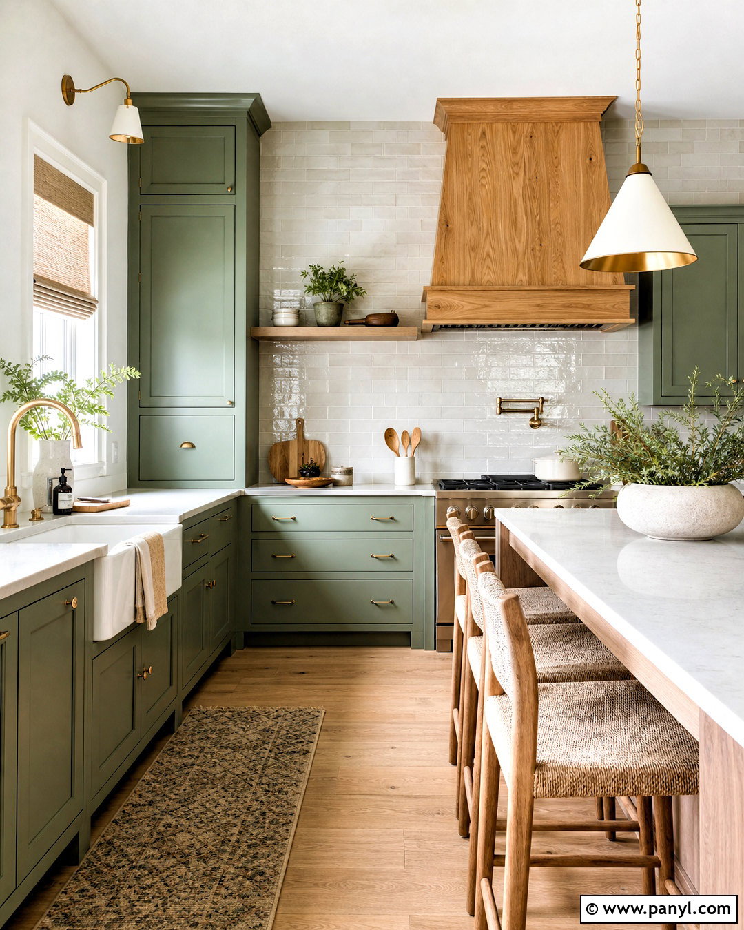 Sage Green Kitchen With Zellige Tile - 20 sage green kitchen ideas
