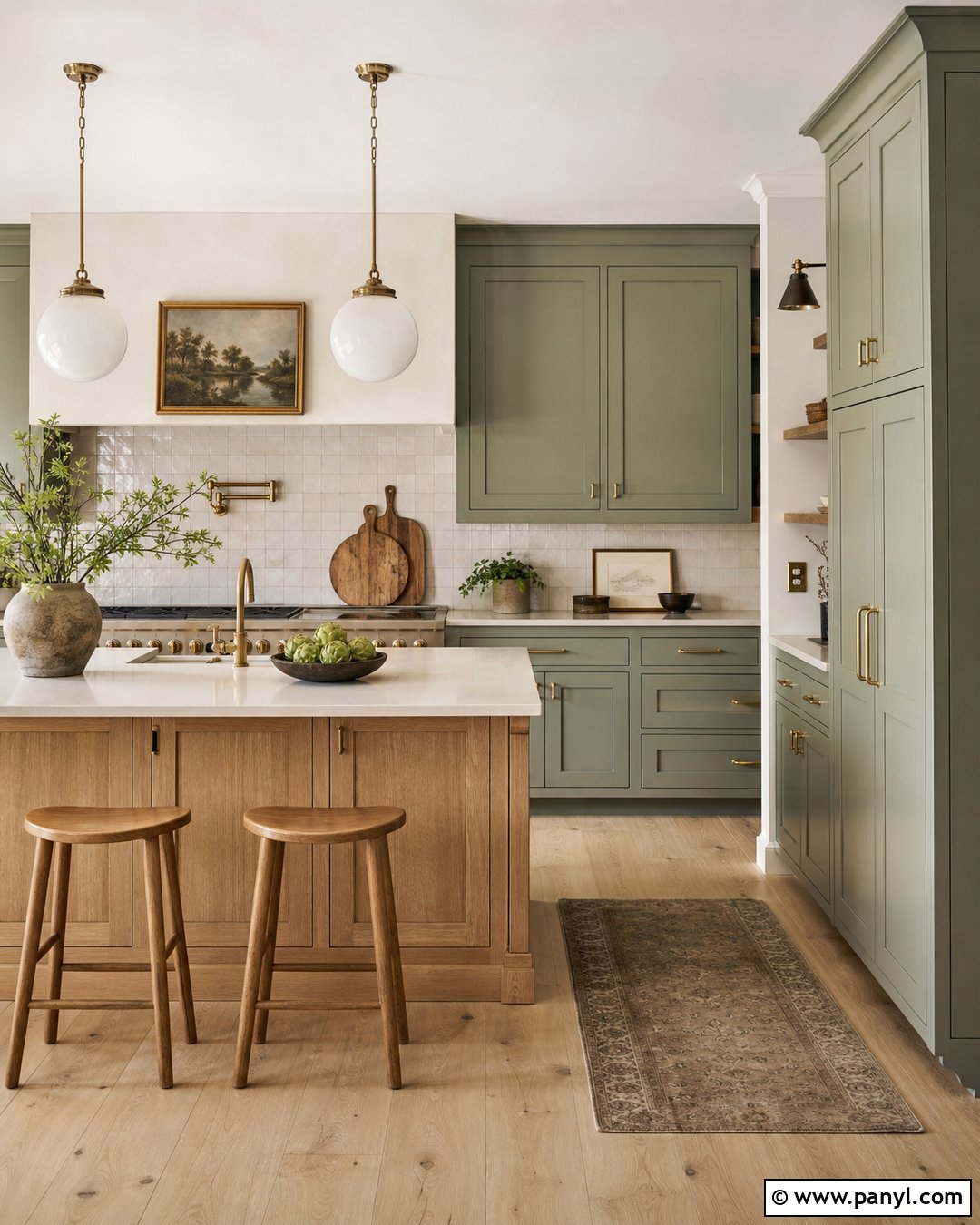 Sage Green Kitchen - 20 Current Kitchen Color Trends
