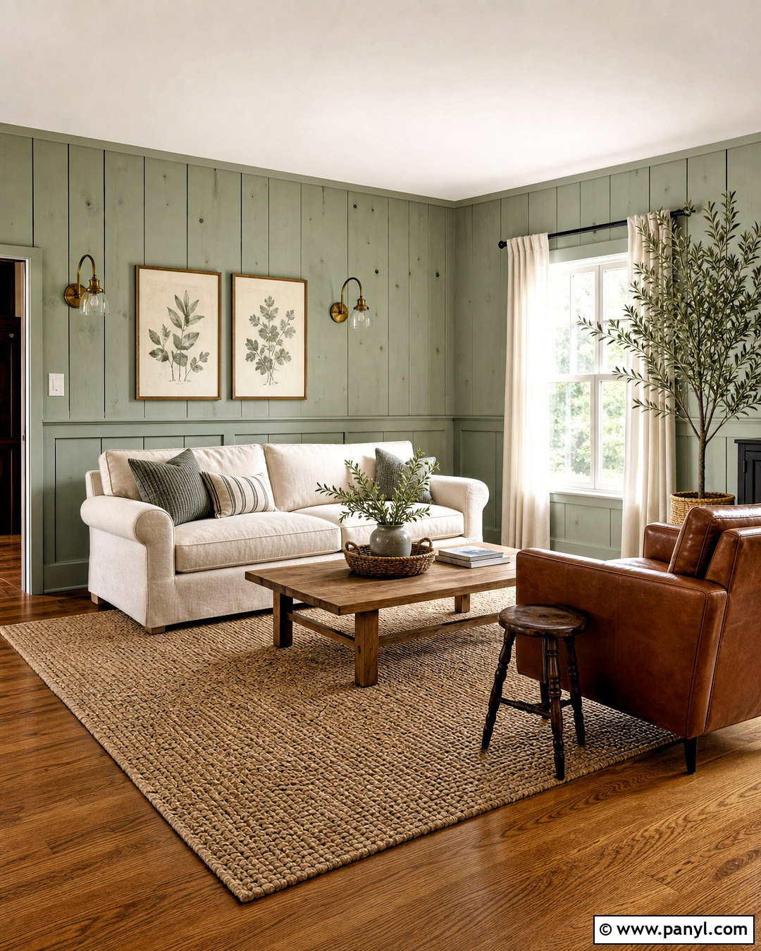 Sage Green Knotty Pine Walls - 20 knotty pine walls makeover ideas