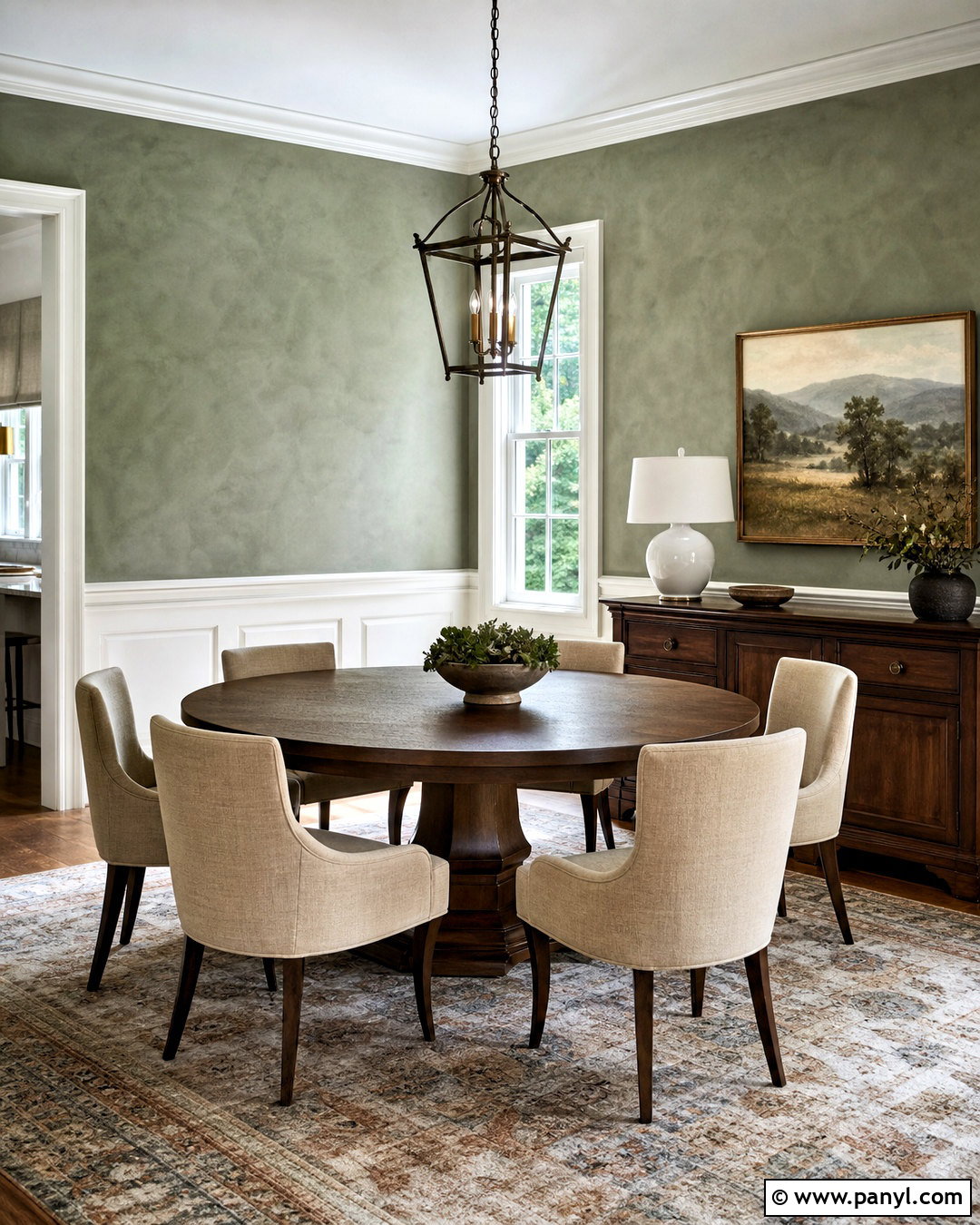 Sage Green Limewash And Wainscoting - 20 sage green lime wash wall ideas