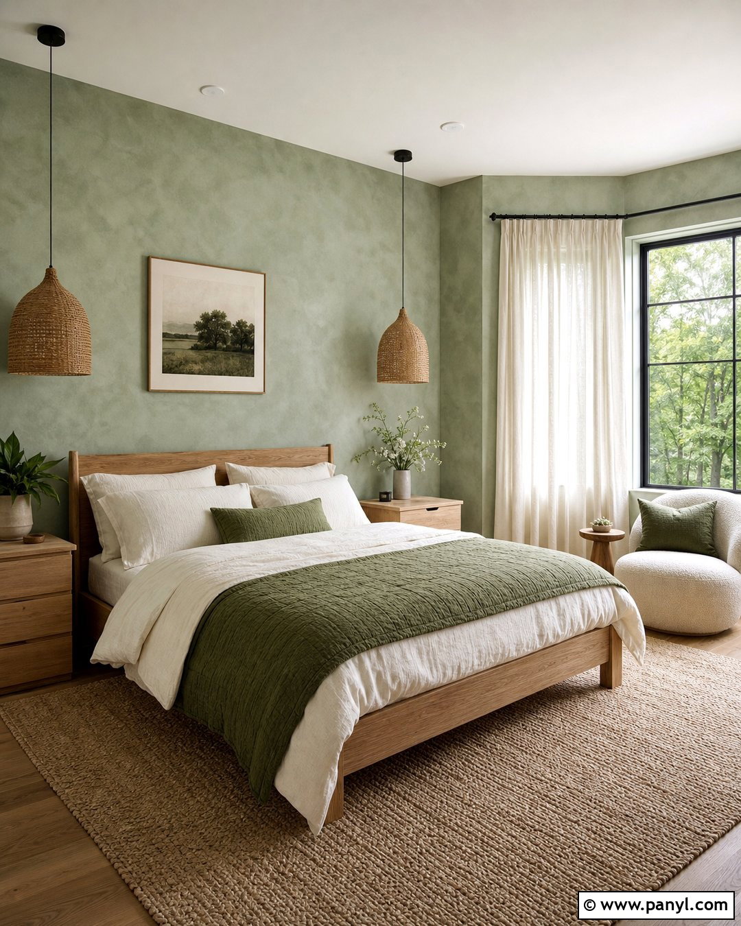 Sage Green Limewash And Warm White - 25 Limewash Color Combinations