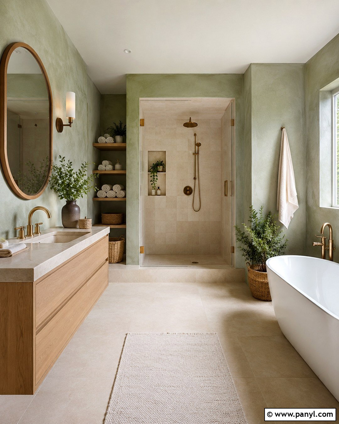 Sage Green Limewash Bathroom - 20 Limewash Walls Sage Green Ideas