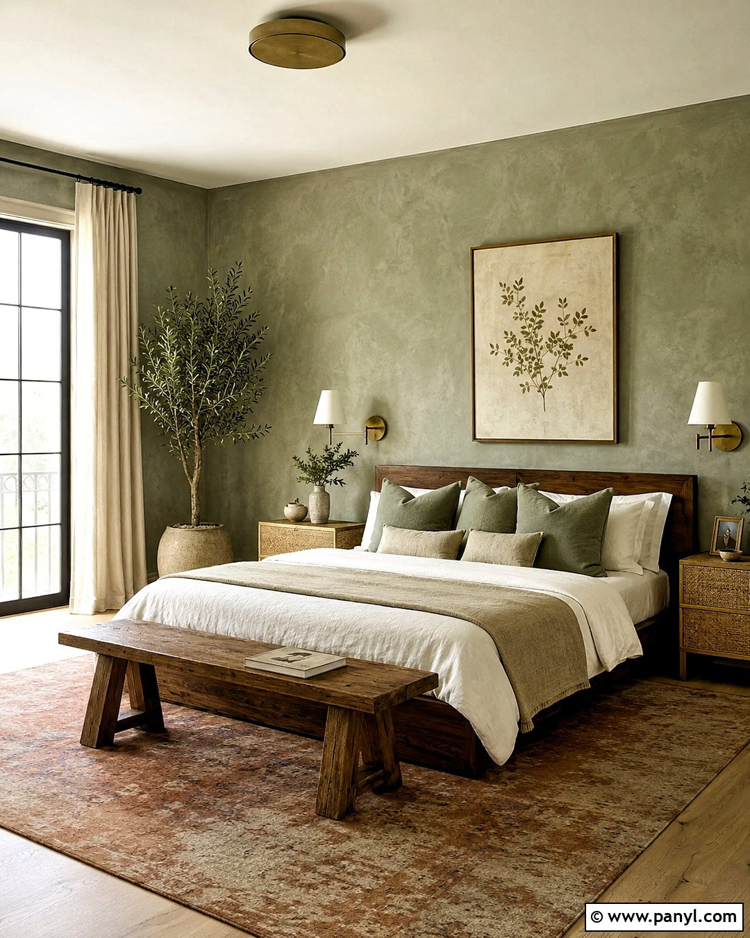 Sage Green Limewash Bedroom - 20 limewash paint bedroom ideas
