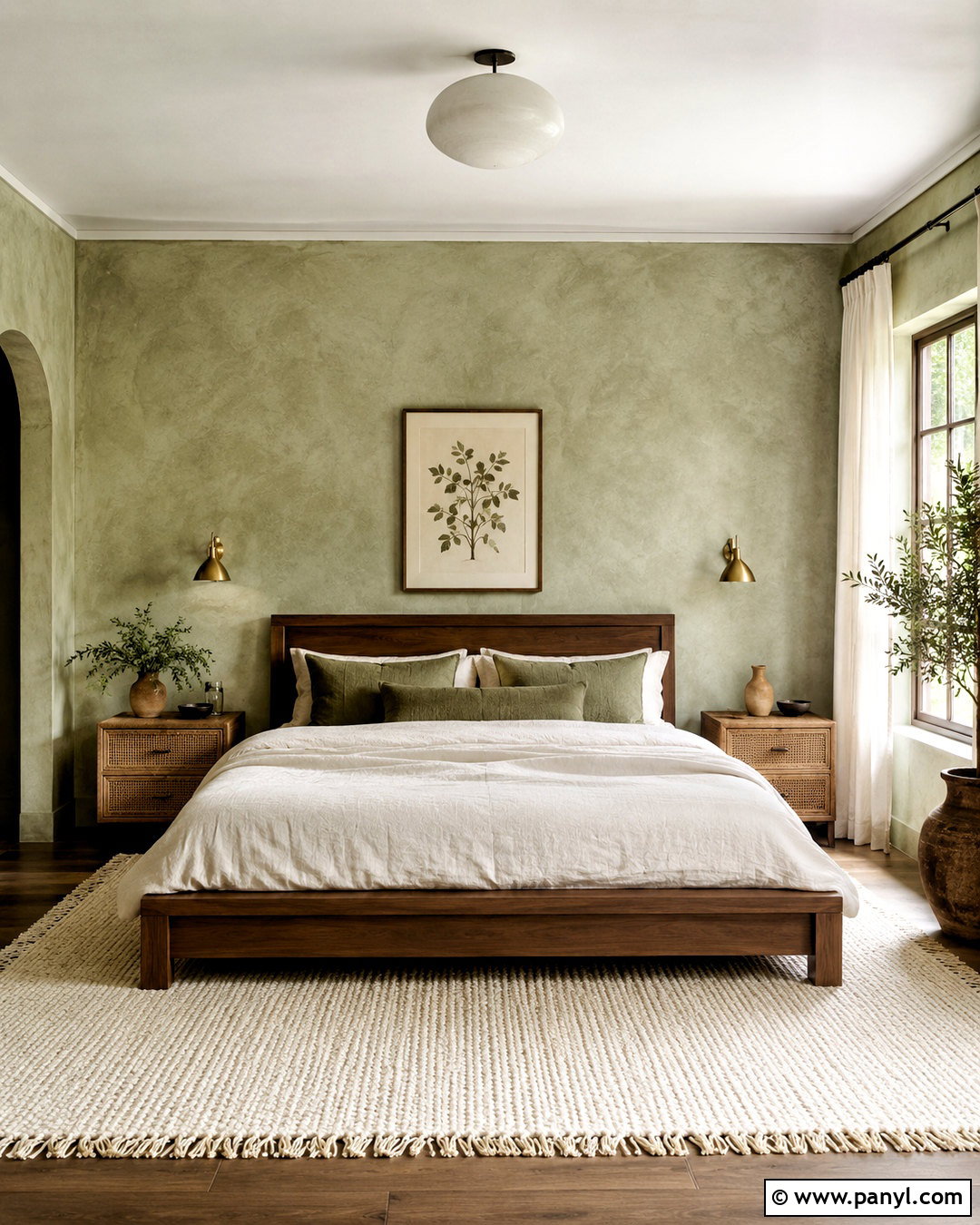 Sage Green Limewash Bedroom - 20 limewash walls bedroom ideas