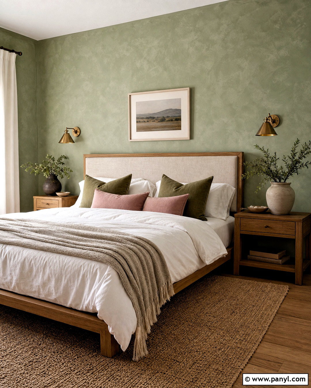 Sage Green Limewash Bedroom - 20 sage green lime wash wall ideas