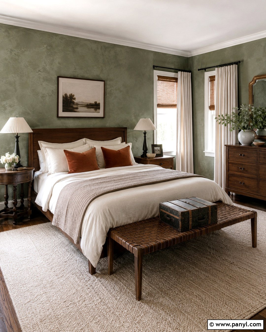 Sage Green Limewash Guest Bedroom - 20 Limewash Walls Sage Green Ideas
