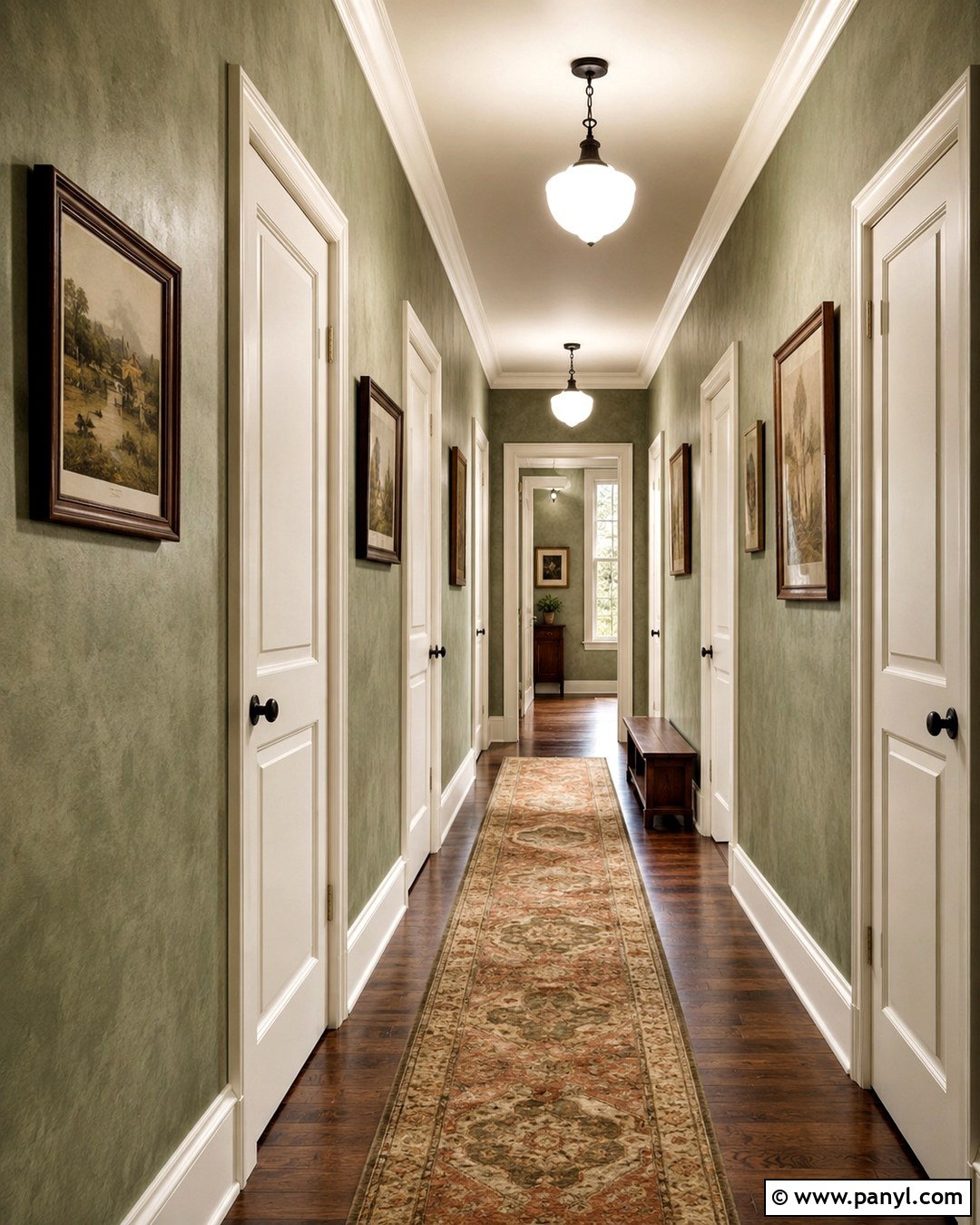 Sage Green Limewash Hallway - 20 Limewash Walls Sage Green Ideas