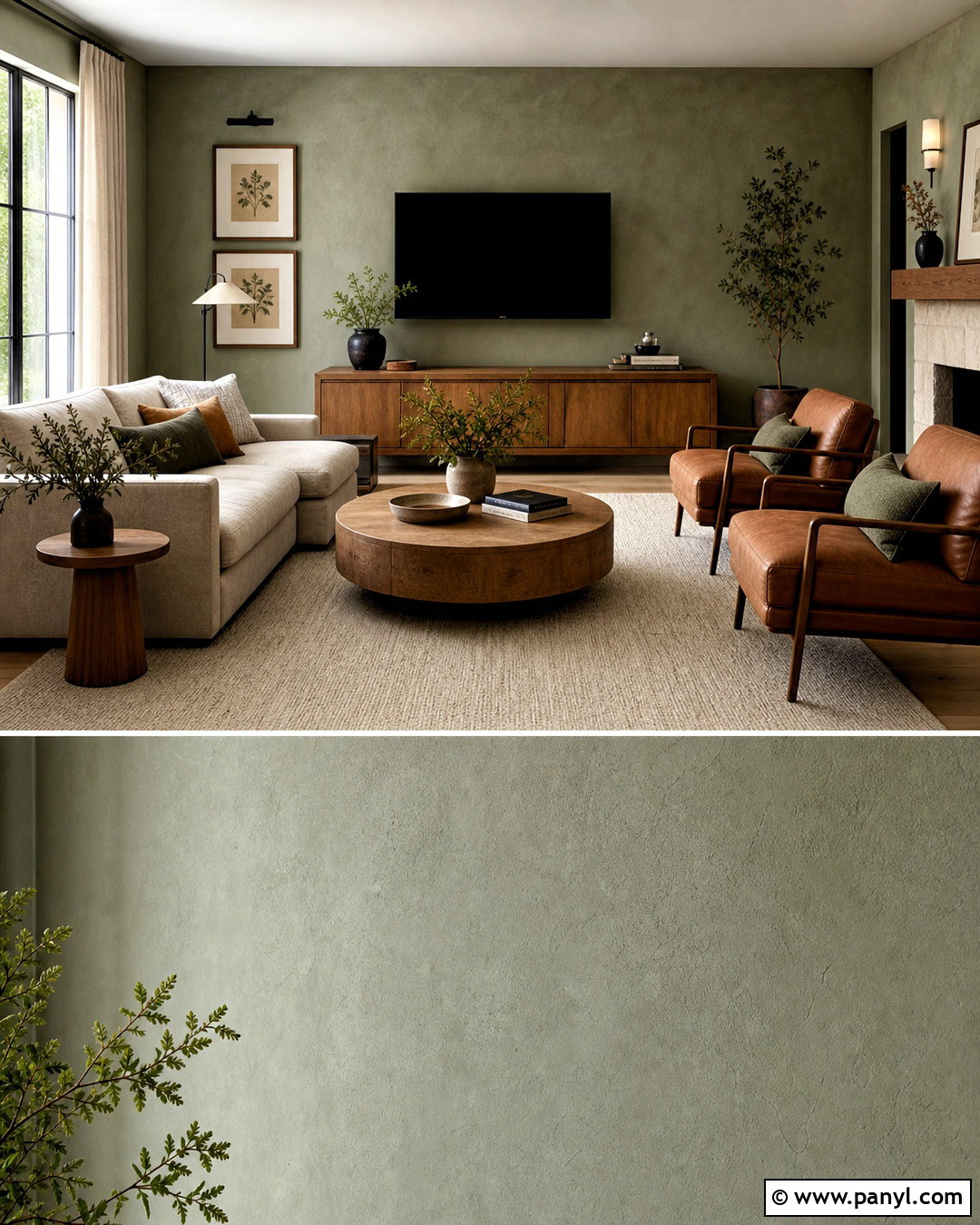 Sage Green Limewash Living Room - 20 sage green lime wash wall ideas
