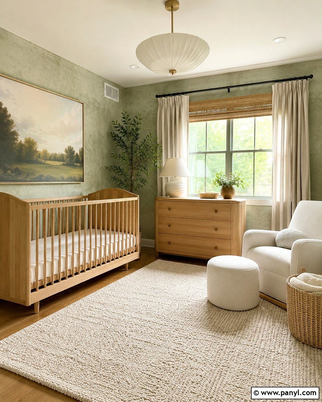 Sage Green Limewash Nursery - 20 Sage Green Wall Nursery Ideas