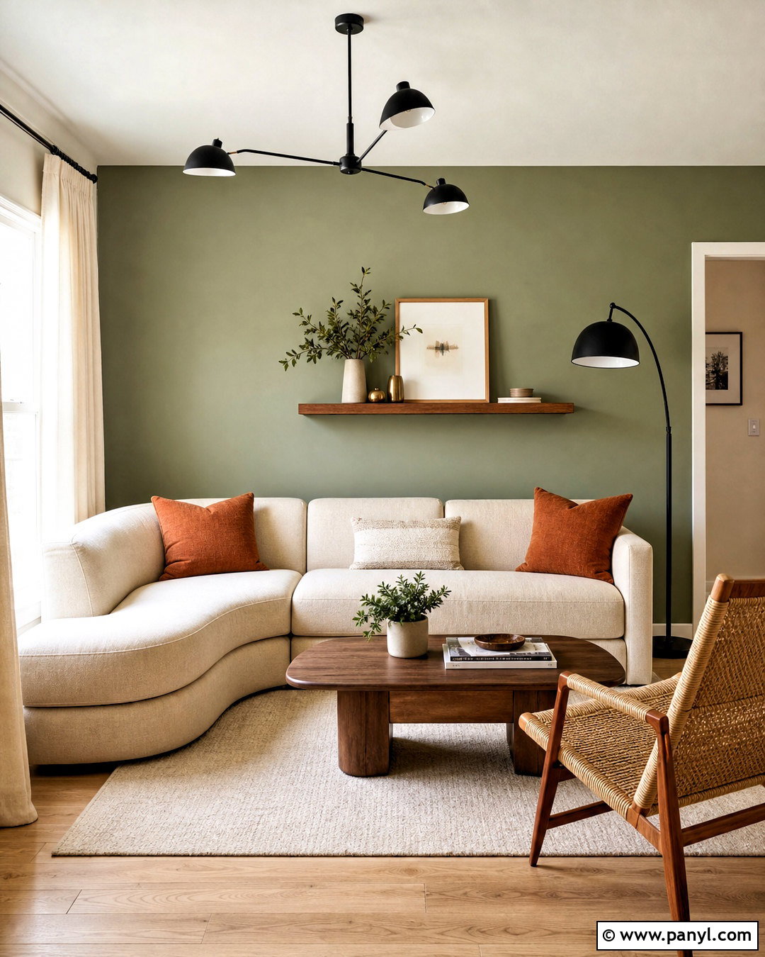 Sage Green Living Room Accent Wall - 20 living room accent wall color ideas
