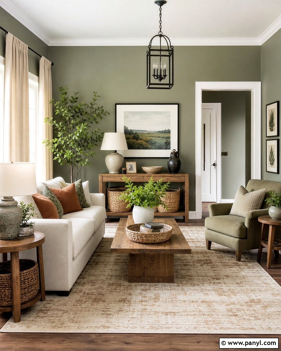 Sage Green Living Room Wall - 35 green wall interior ideas