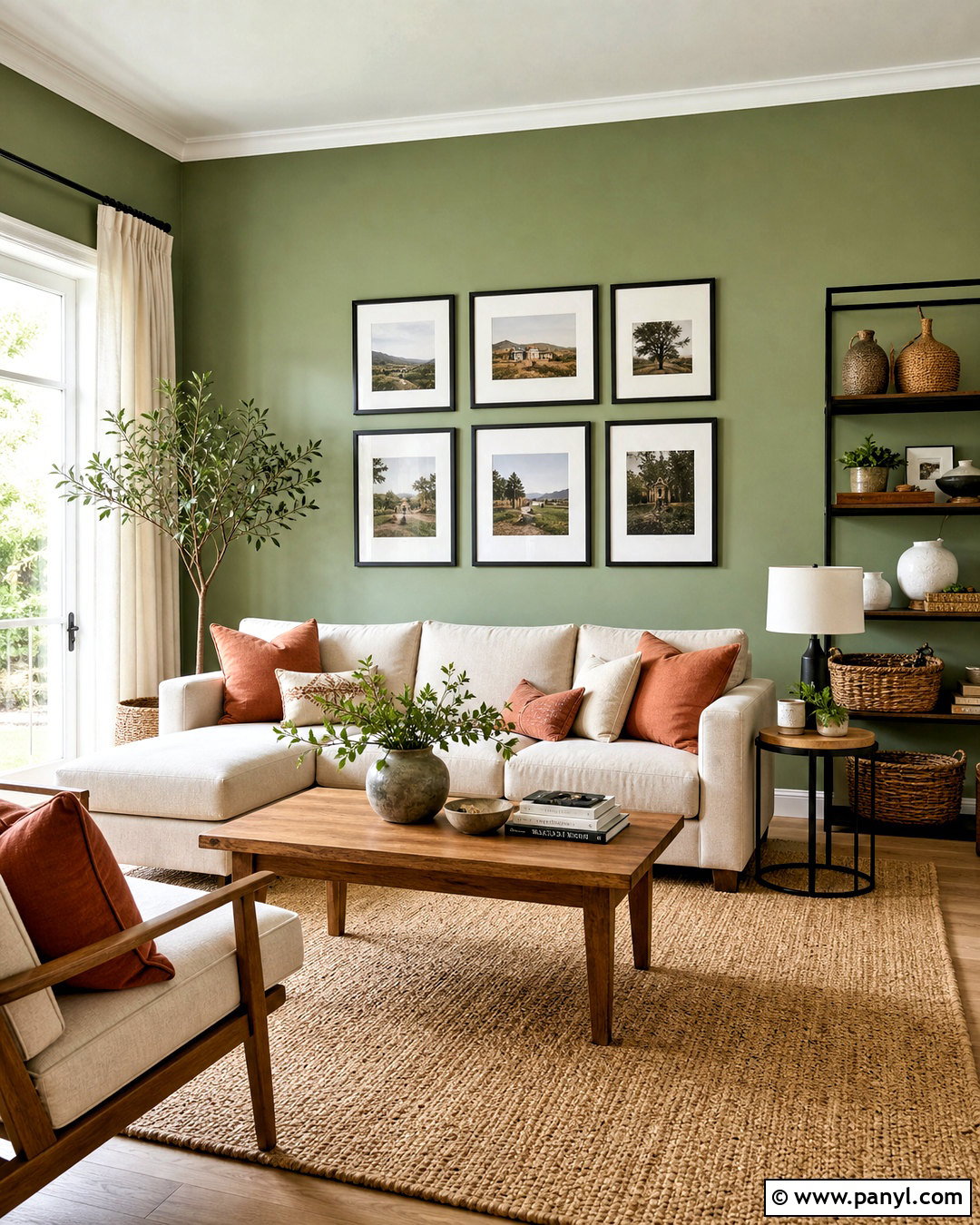Sage Green Living Room Wall - 20 green wall background ideas