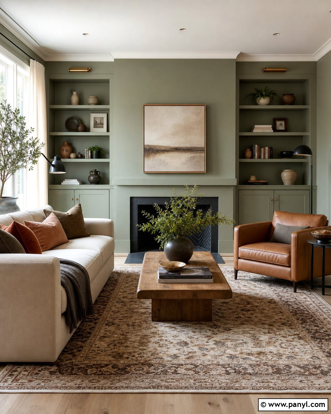 Sage Green Living Room Wall Color - 25 Home Interior Wall Colors