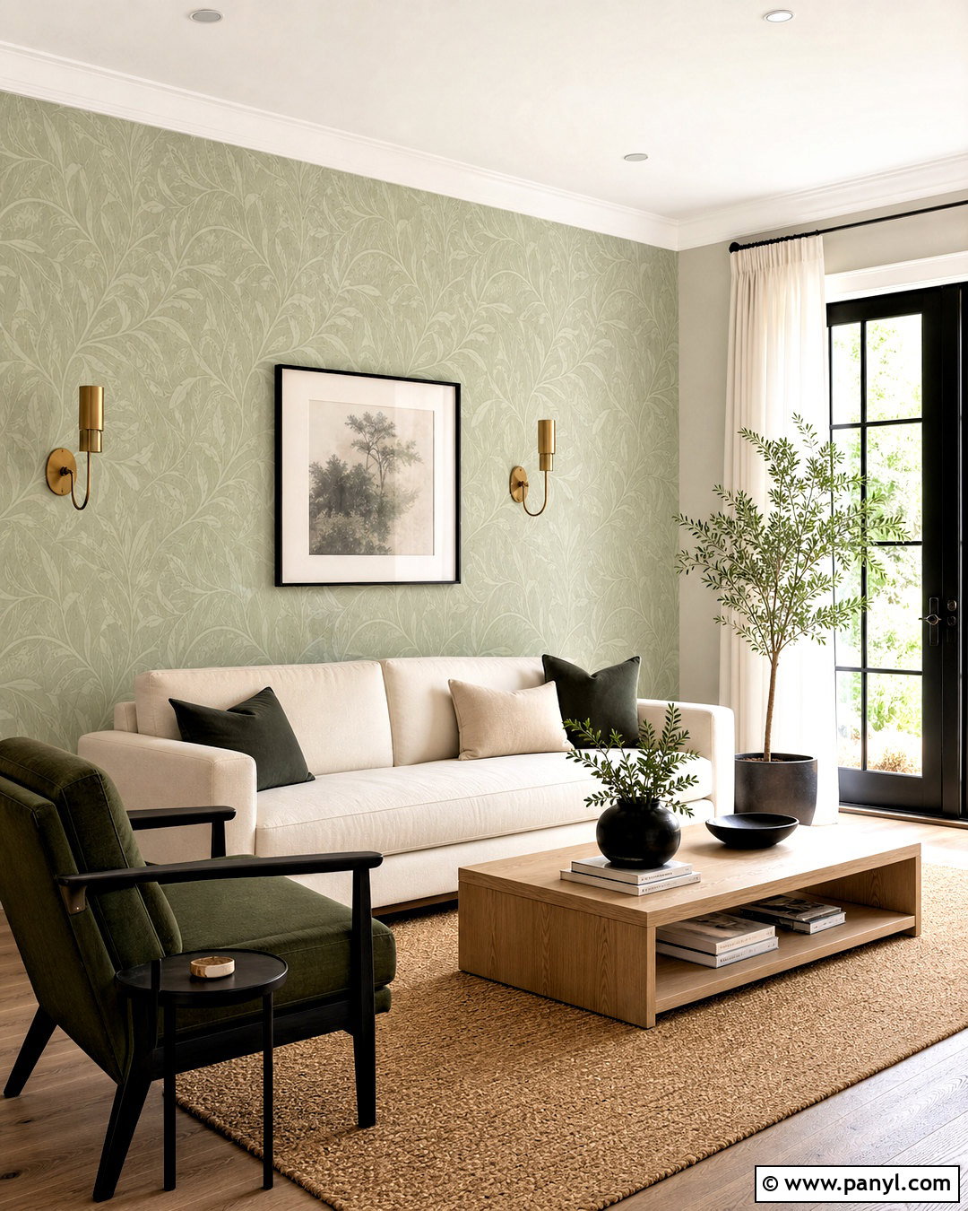 Sage Green Living Room Wallpaper - 20 wallpaper for living room modern ideas