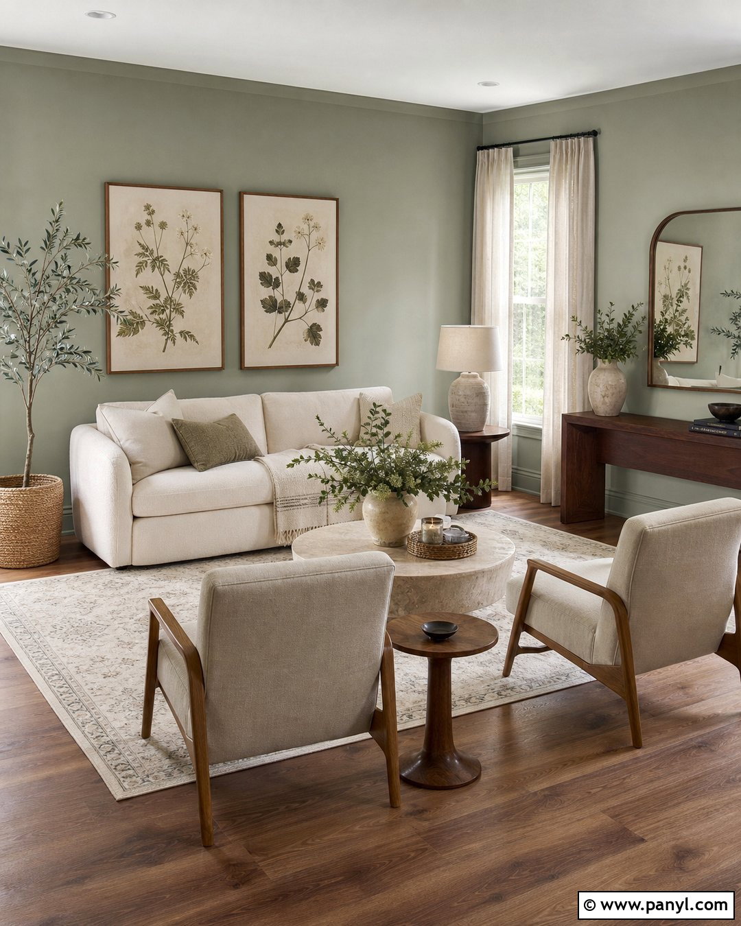 Sage Green Living Room Walls - 25 Wall Colors Living Room Ideas
