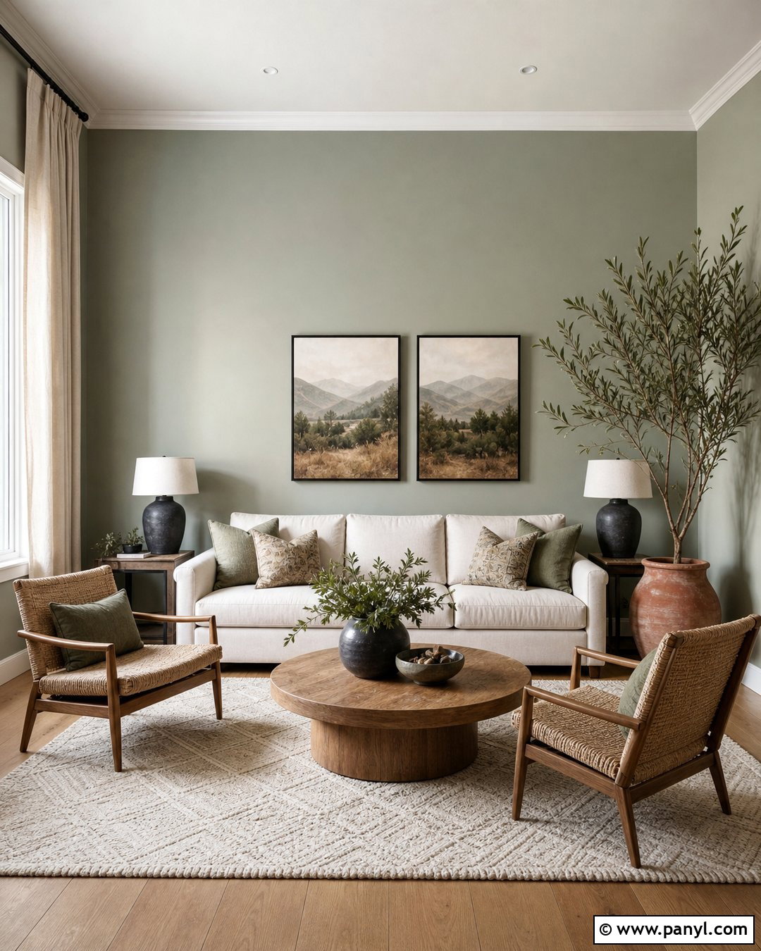 Sage Green Living Room Walls - 30 Green Color Wall Ideas