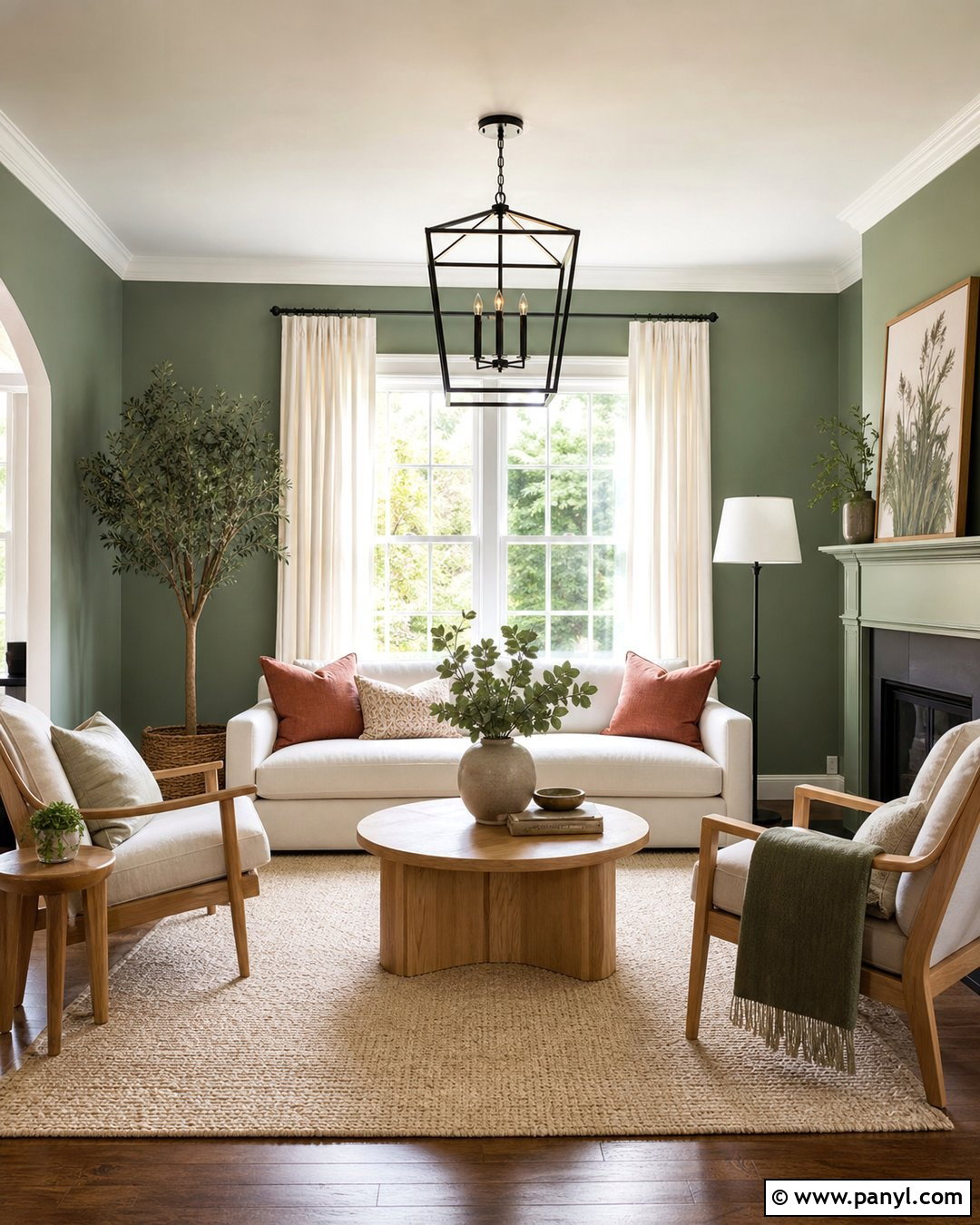 Sage Green Living Room Walls - 30 Room Green Walls