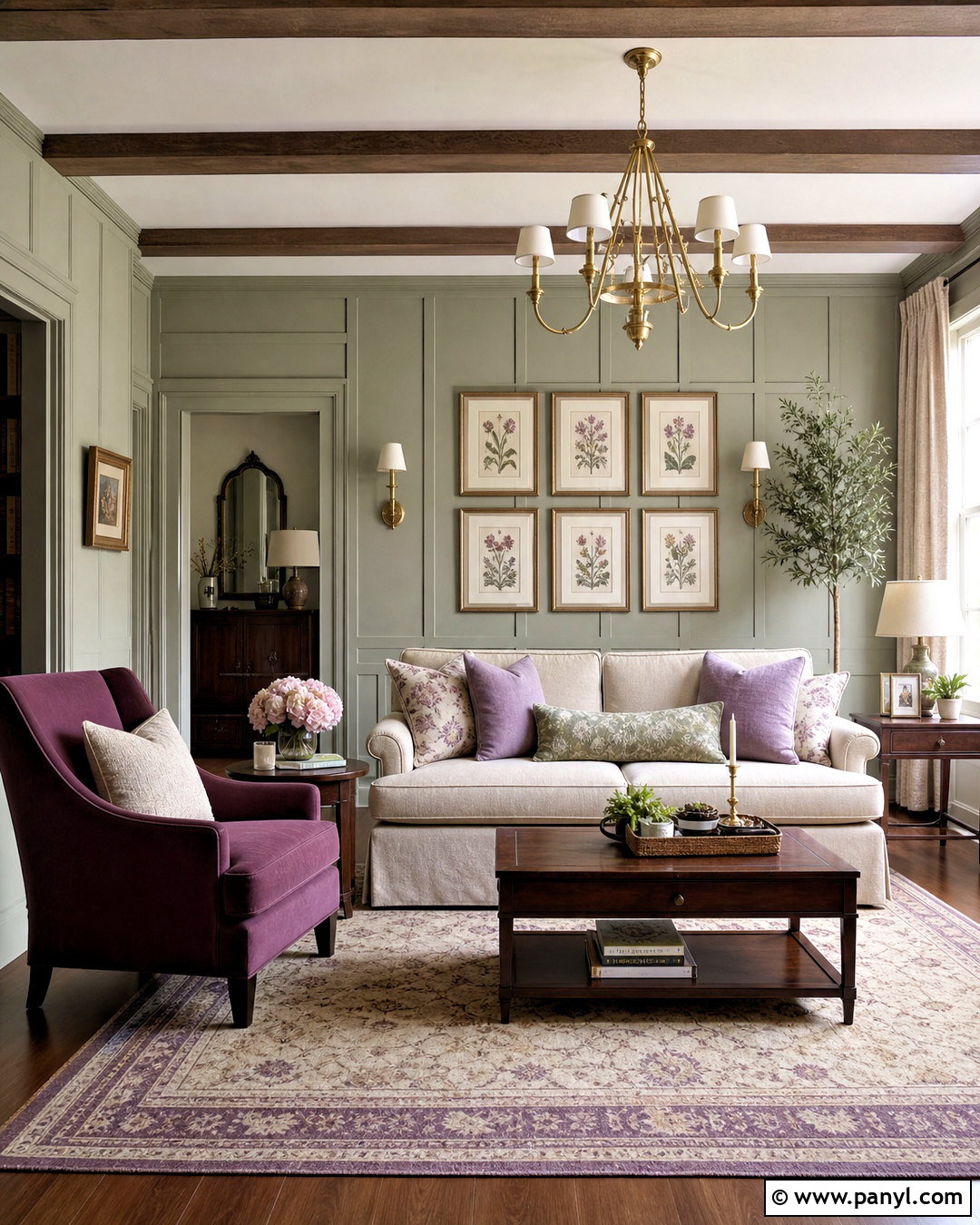Sage Green Living Room With Lavender - 20 sage green living room color scheme ideas