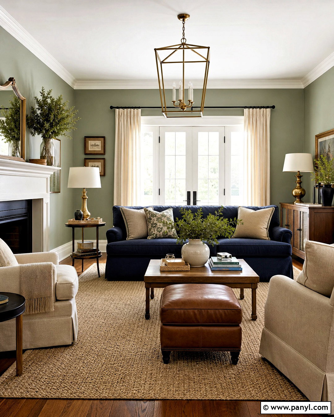 Sage Green Living Room With Navy Blue - 20 sage green living room color scheme ideas