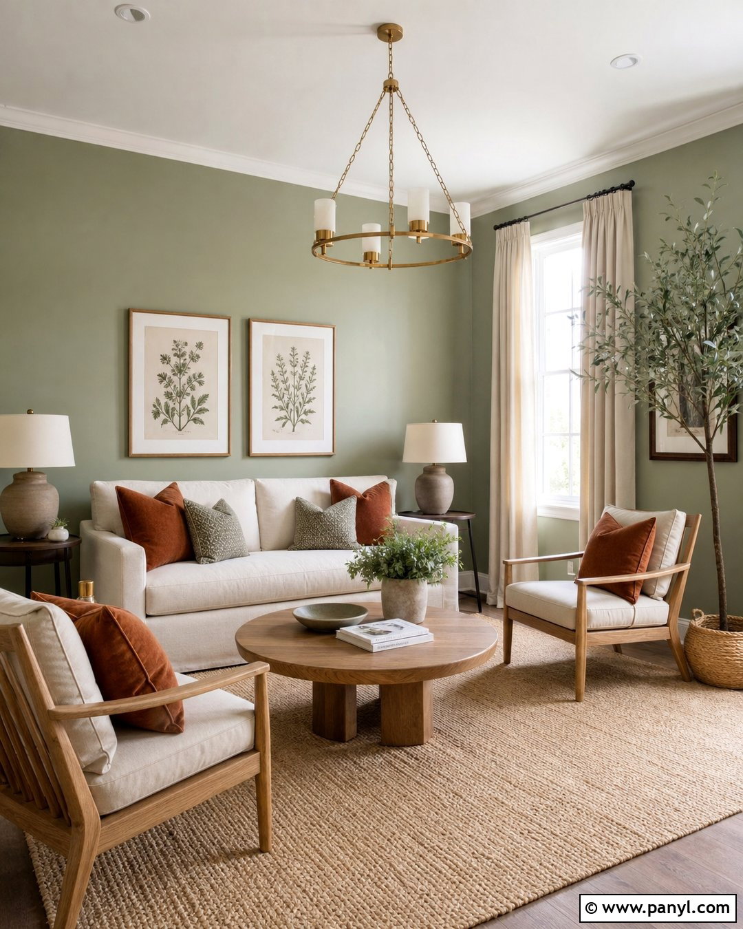 Sage Green Living Room - 25 Wall Color Ideas Green Ideas