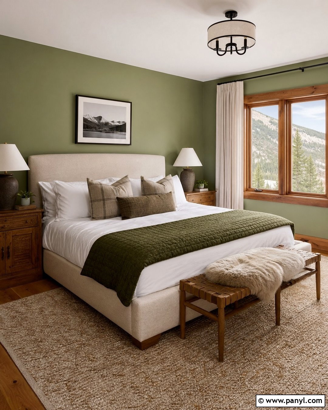 Sage Green Lodge Walls - 20 Lodge Wall Colors