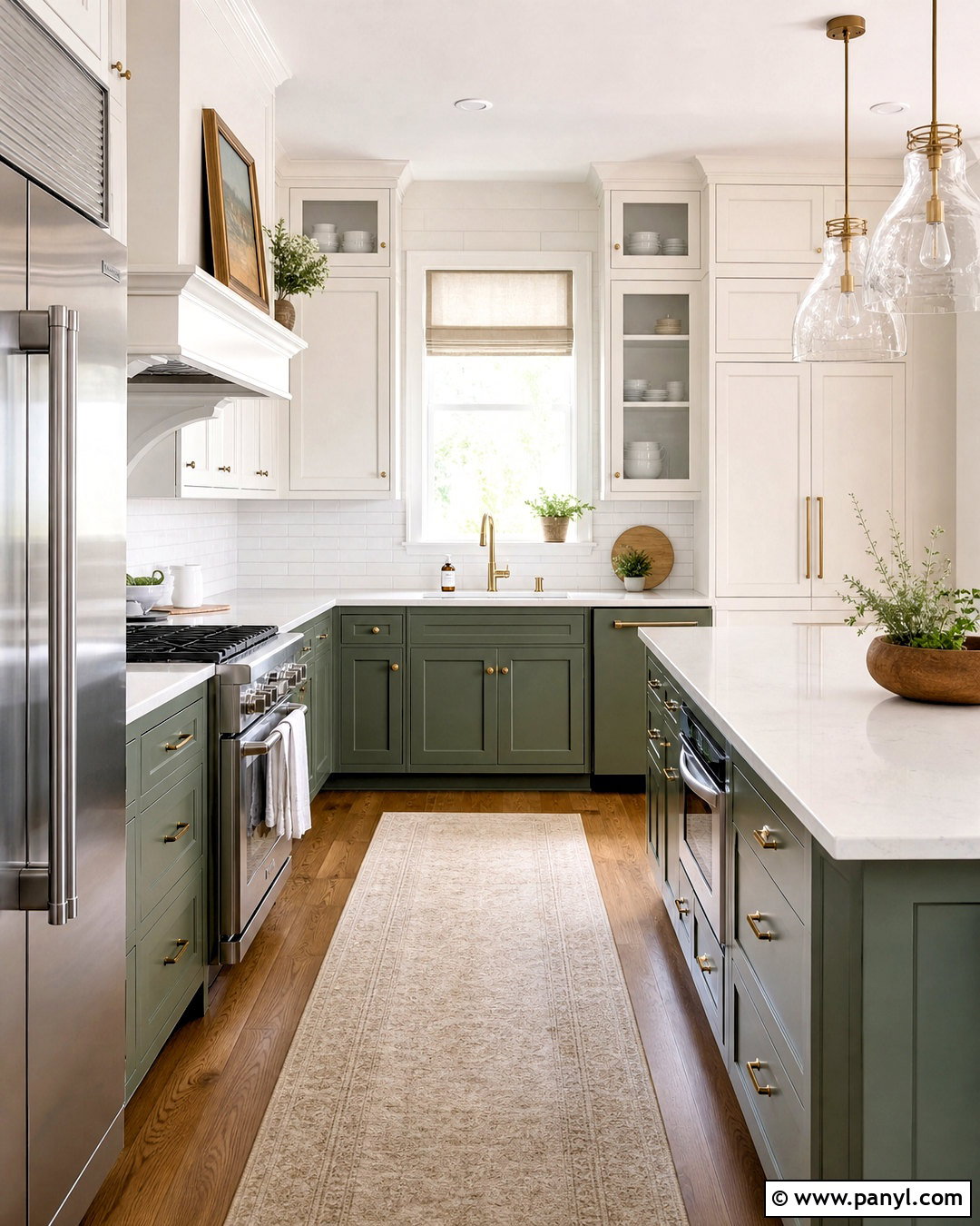 Sage Green Lower Cabinets With White Upper Cabinets - 20 sage green and white kitchen ideas