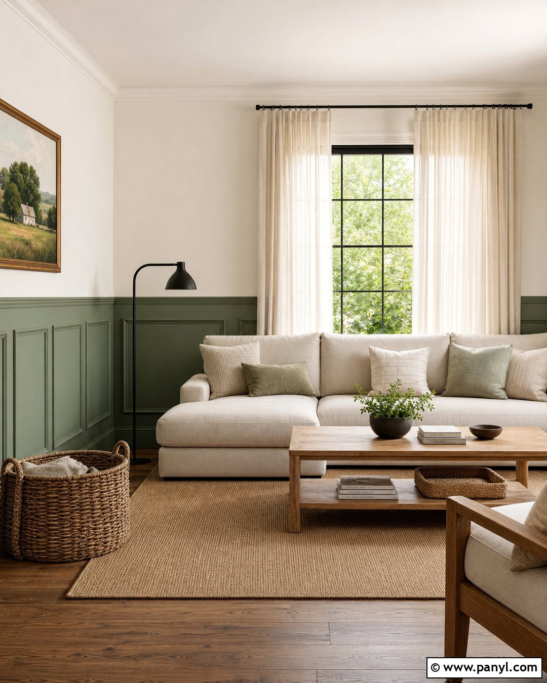 Sage Green Lower Half Wall - 20 Lower Half Wall Painted Ideas