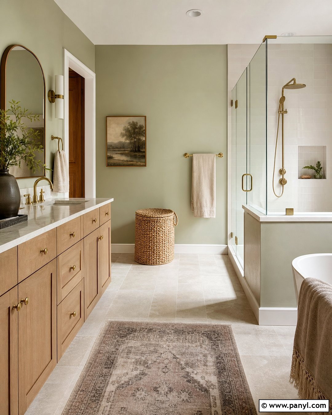 Sage Green Master Bath Walls - 25 Master Bath Wall Color Ideas