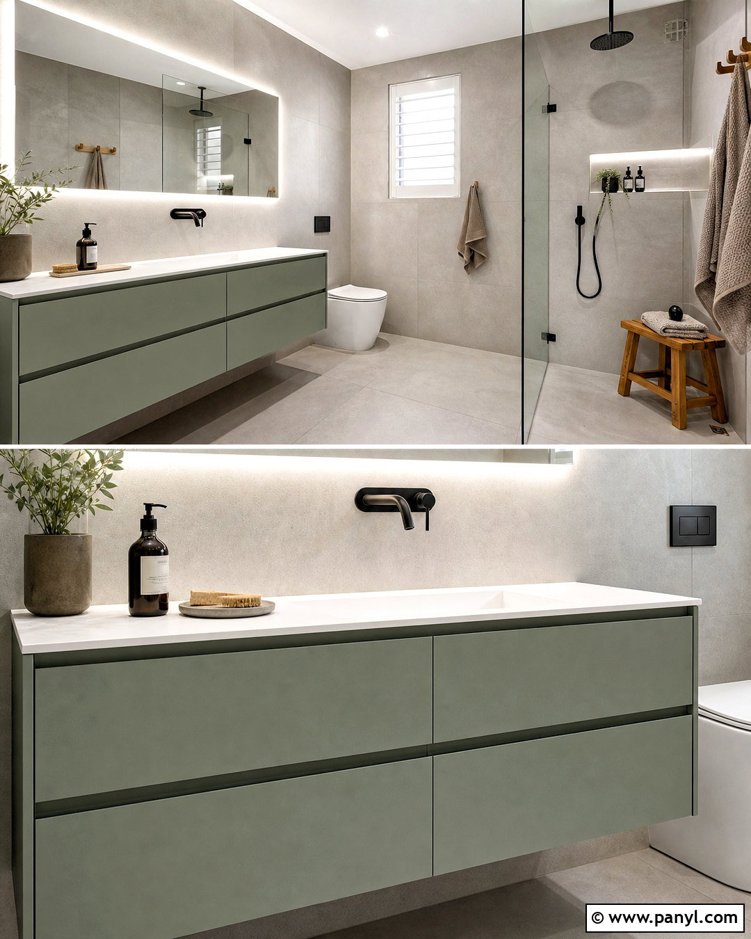 Sage Green Modern Vanity Bathroom - 20 sage green vanity bathroom ideas