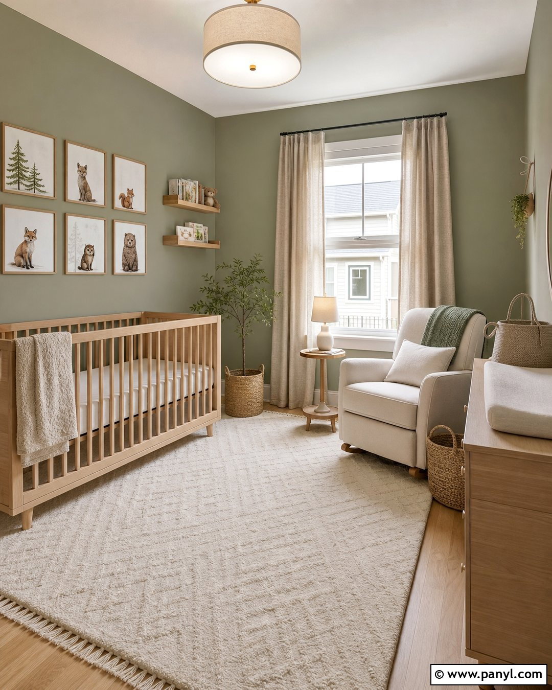 Sage Green Nursery Walls - 25 Sage Green Painted Walls