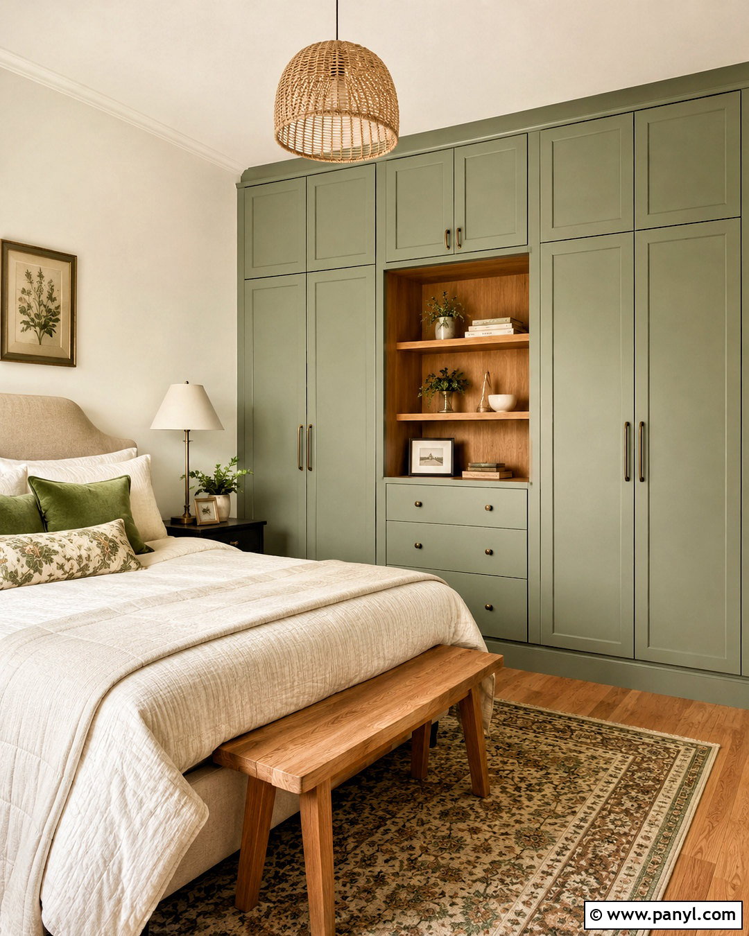 Sage Green Painted Built In Wardrobes - 20 painted built in wardrobes