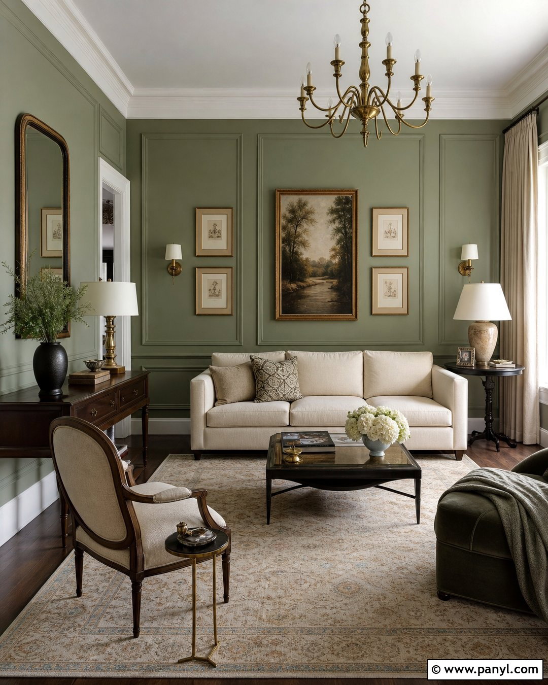 Sage Green Paneled Walls - 25 Sage Green Painted Walls