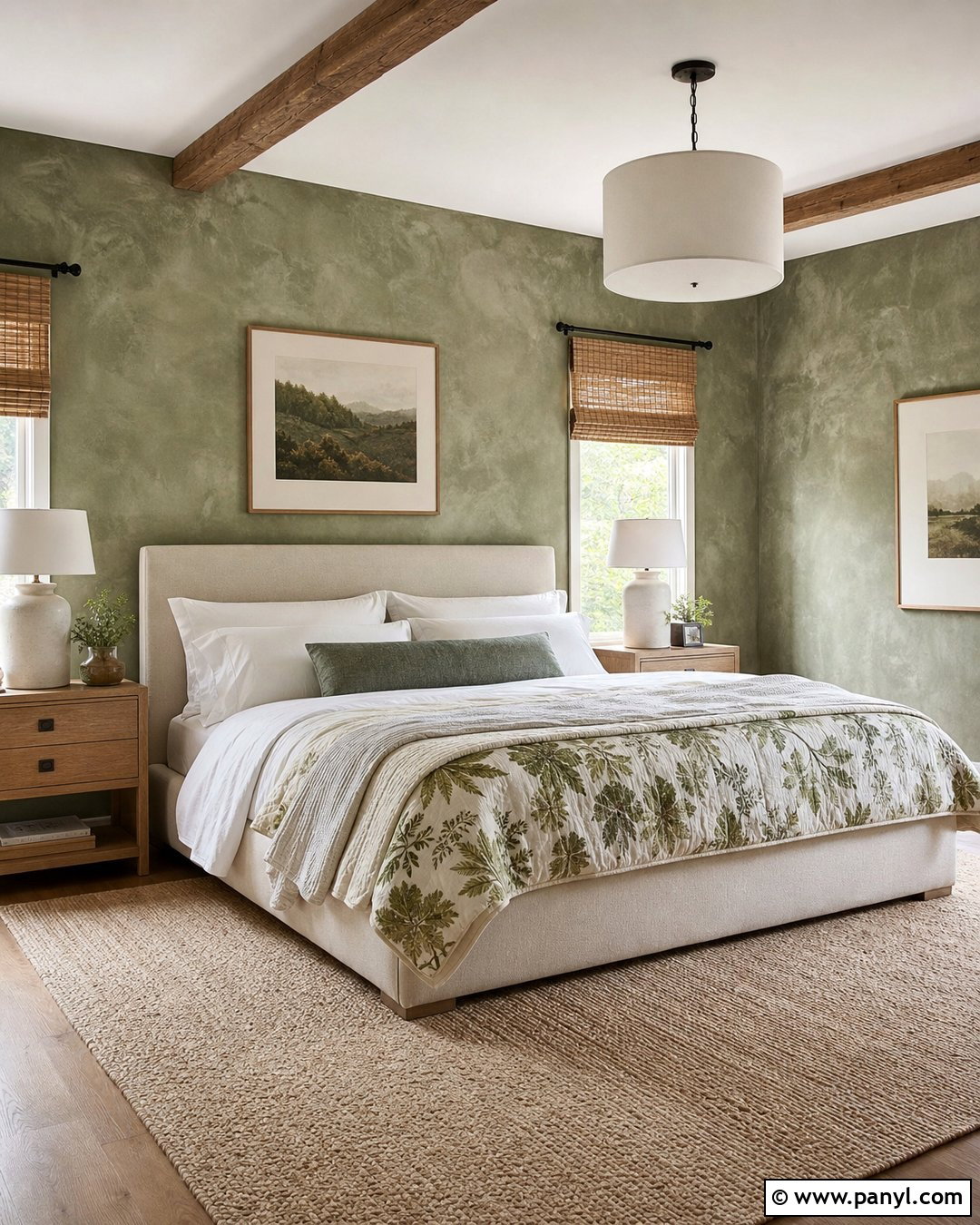 Sage Green Patina Wall - 35 patina wall ideas