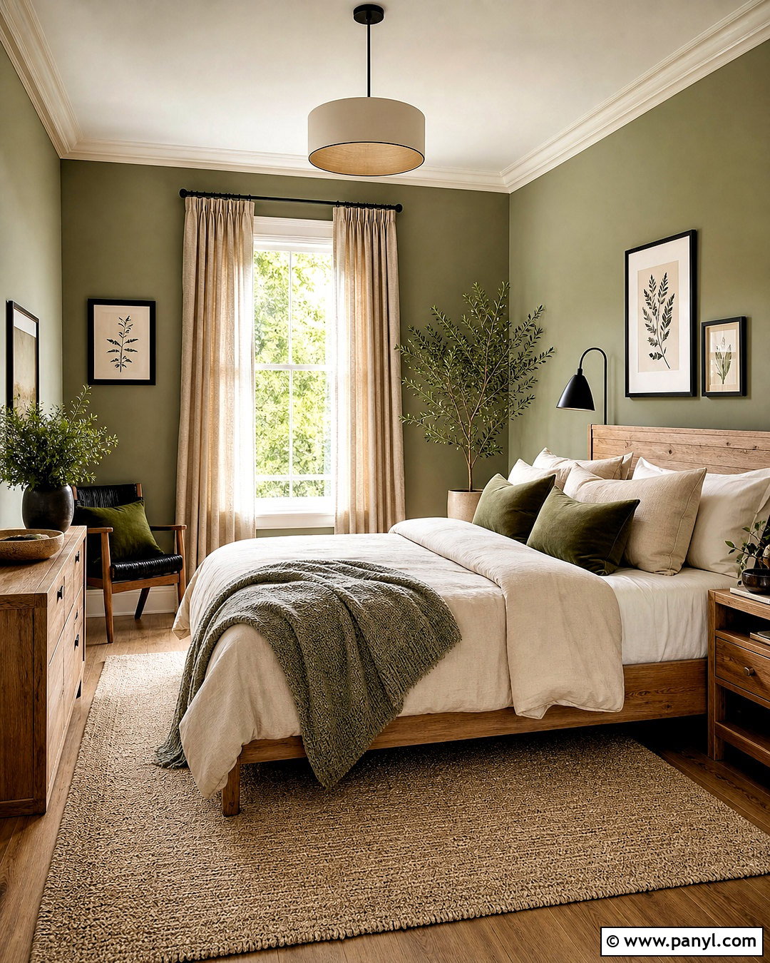 Sage Green Room - 20 room ideas aesthetic ideas