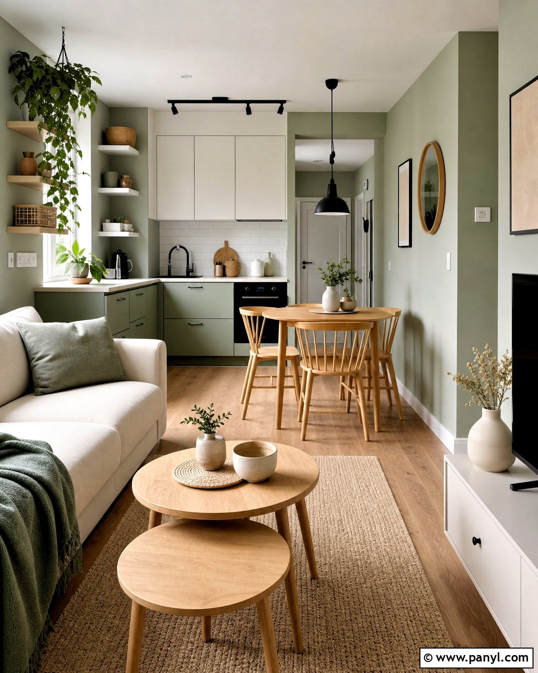 Sage Green Small Apartment - 20 sage green interior ideas