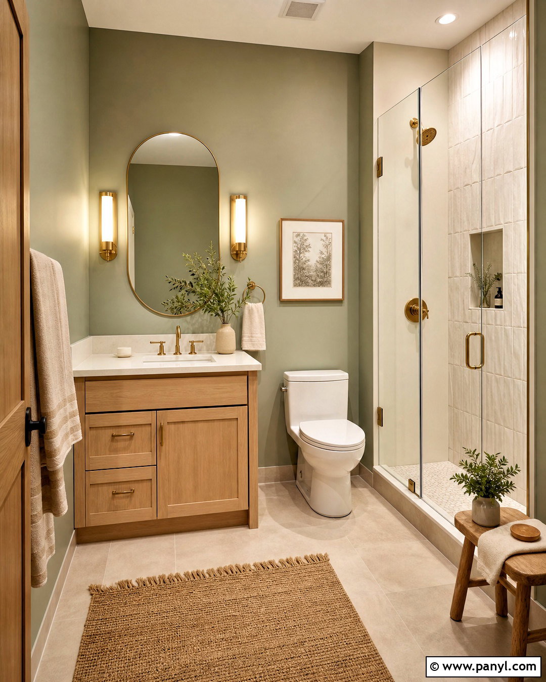 Sage Green Small Bathroom - 20 small bathroom color ideas paint ideas