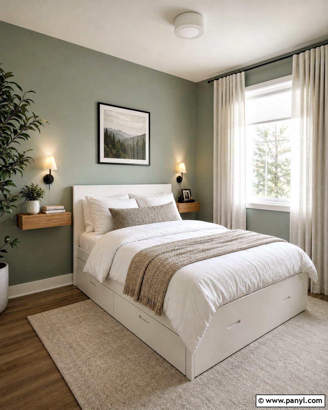Sage Green Small Bedroom - 20 sage accent wall bedroom ideas