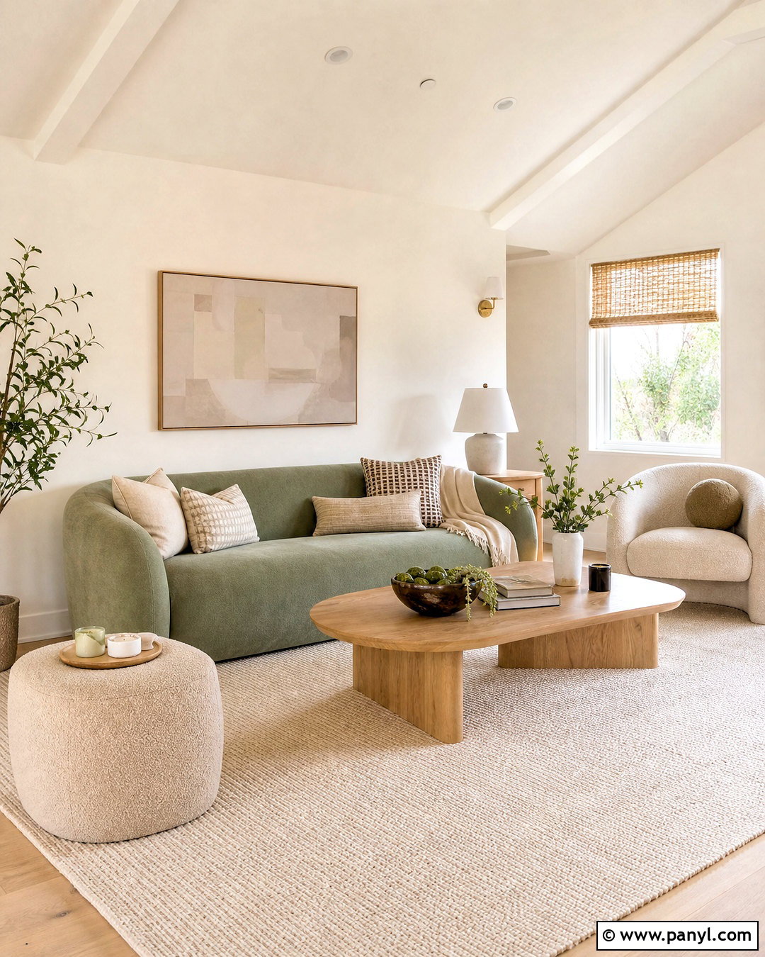 Sage Green Sofa And Cream Walls - 20 sage green and cream living room ideas