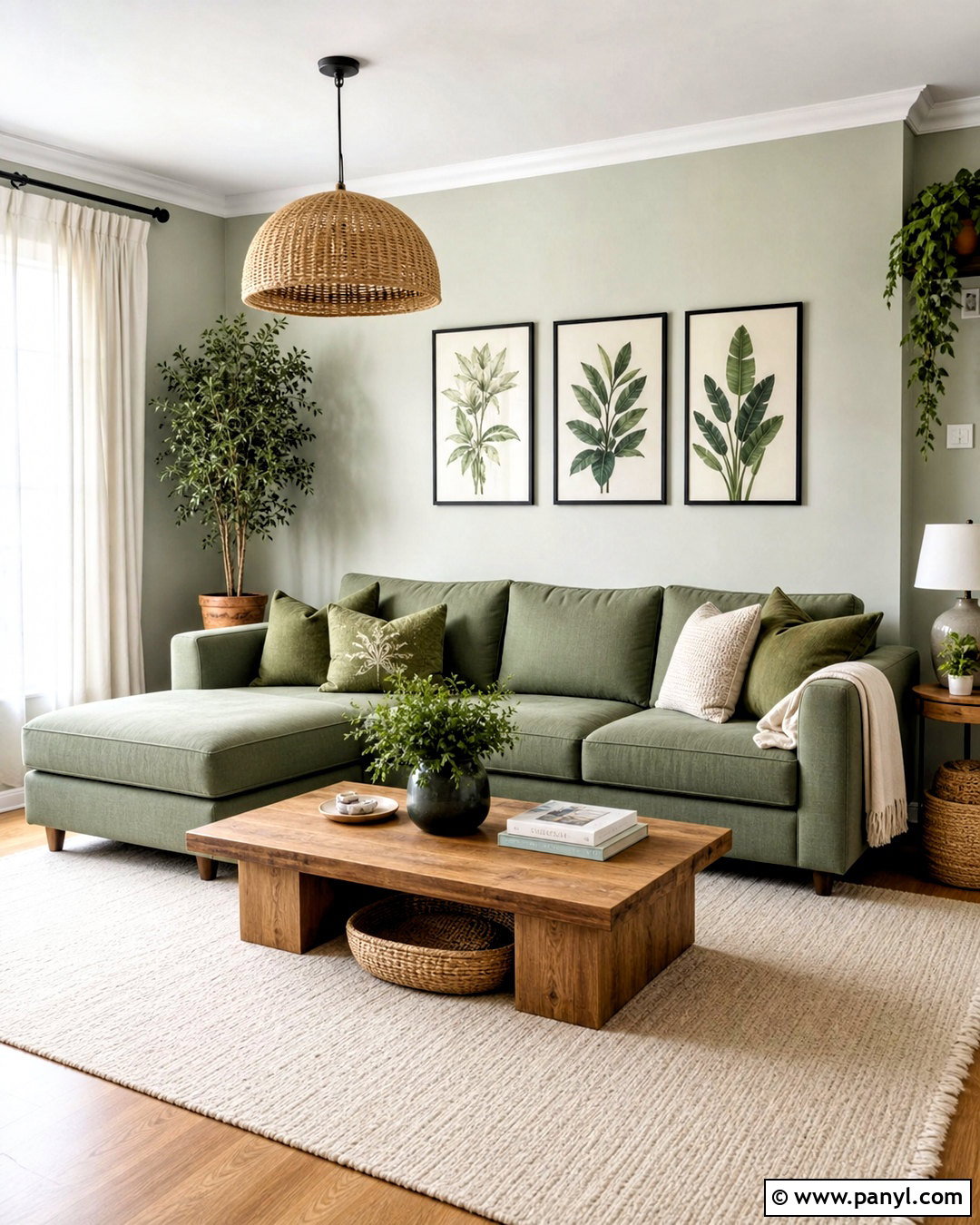 Sage Green Sofa With Green Walls - 20 sage green sofa living room ideas
