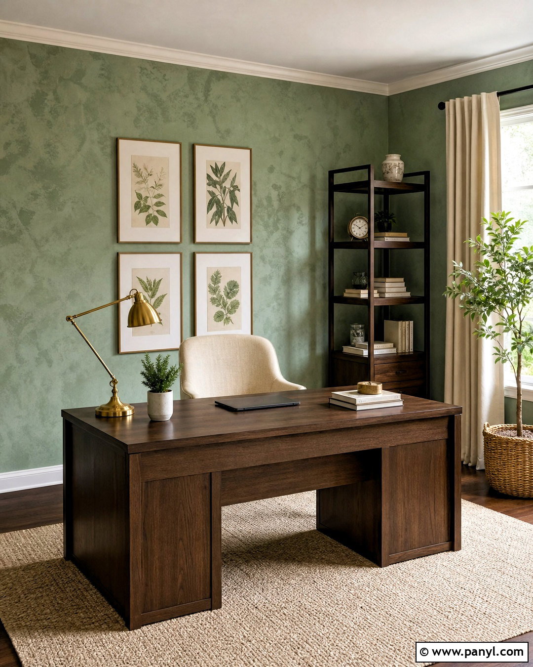Sage Green Sponge Painted Walls - 20 sponge painting walls ideas