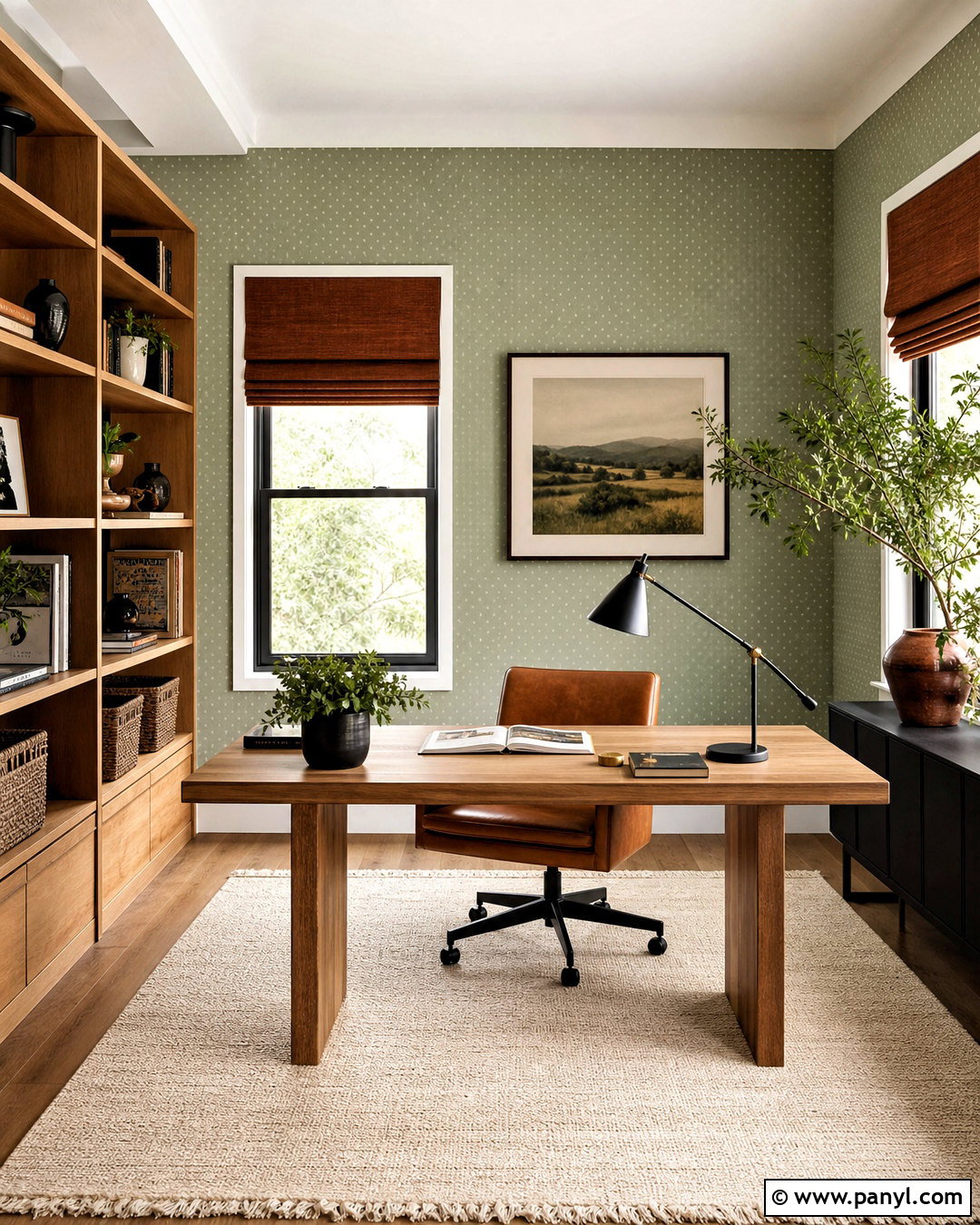 Sage Green Spot Wallpaper Home Office - 20 spot wallpaper ideas