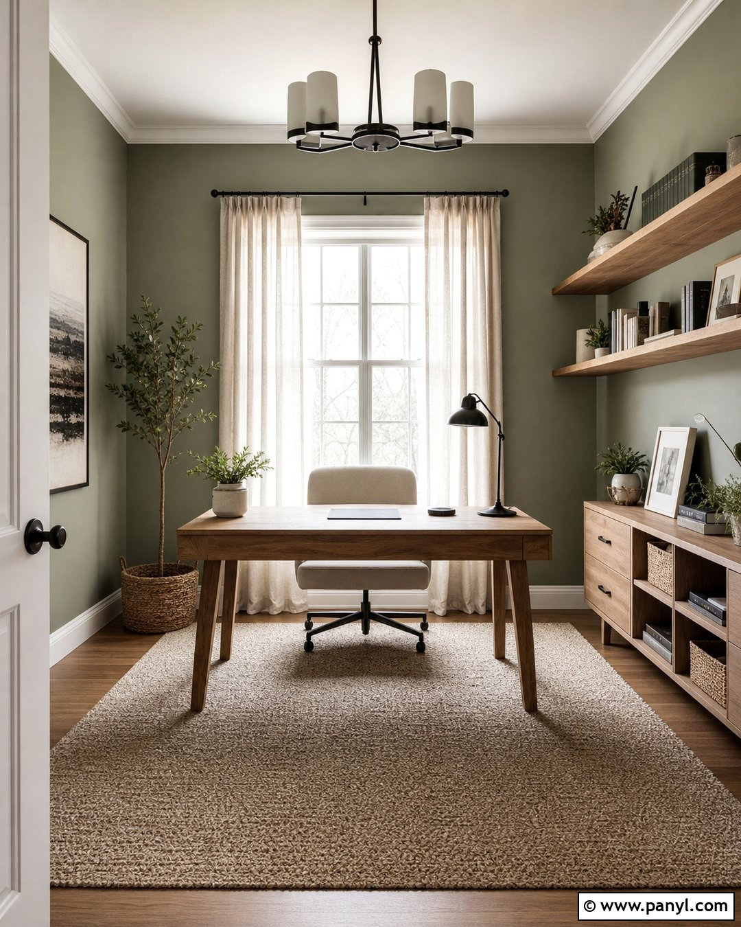 Sage Green Study Room - 20 Best Wall Color For Study Room Ideas